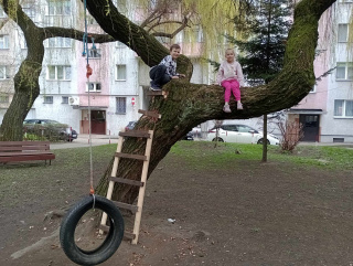 Gdzie się dzieci mają bawić na tym nyskim podwórku? [fot. Tomasz Cichoń]