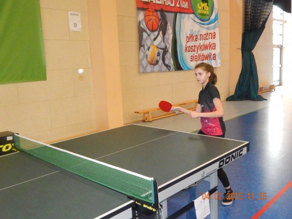Mistrzostwa Województwa szkół podstawowych w tenisie stołowym - Niemodlin 2015