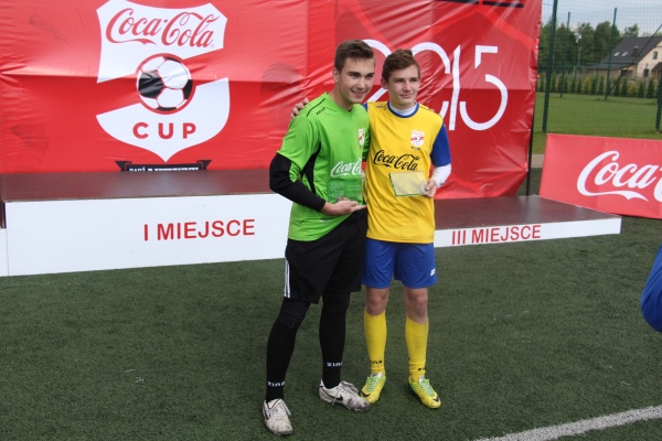 Finał Wojewódzki turnieju Coca Cola Cup 2015 - Najlepszy bramkarz i strzelec