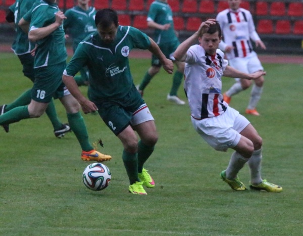 Finał okręgowego Pucharu Polski na stadionie w Brzegu 20.05.2015. OKS Odra Opole-LZS Kup 2:0 