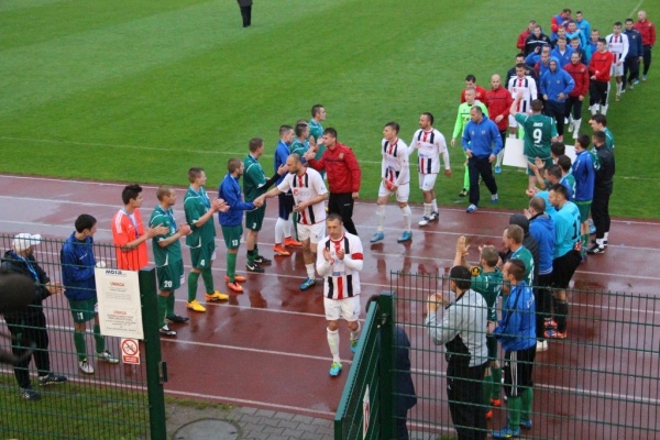 Finał okręgowego Pucharu Polski na stadionie w Brzegu 20.05.2015. OKS Odra Opole-LZS Kup 2:0 