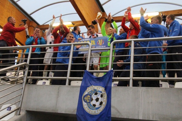 Finał okręgowego Pucharu Polski na stadionie w Brzegu 20.05.2015. OKS Odra Opole-LZS Kup 2:0 