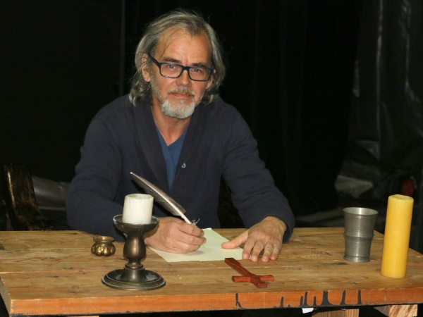 Mirosław Bednarek, próby do spektaklu w Teatrze Eko Studio