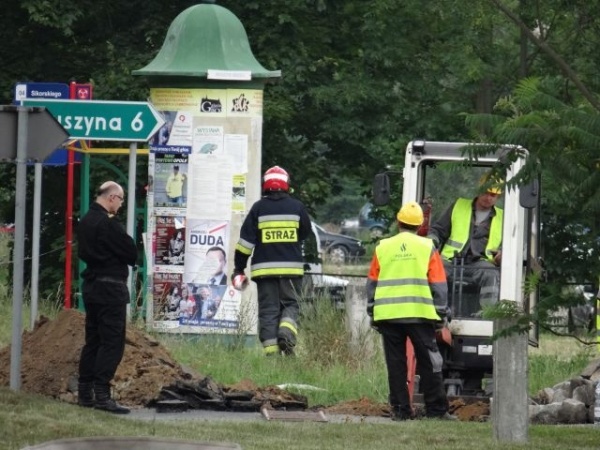 Uszkodzili gazociąg w Brzegu / fot. brzeg24.pl