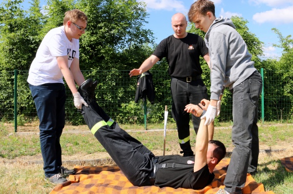 Warsztaty ratownicze w zakresie udzielania pierwszej pomocy w KW PSP w Opolu (16.06.15)