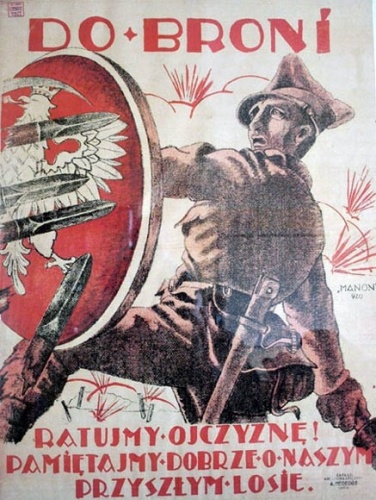  Polski plakat rekrutacyjny z 1920 roku