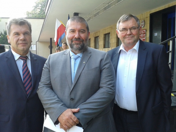 Od lewej: Grzegorz Sawicki, Andrzej Butra, Antonii Konopka