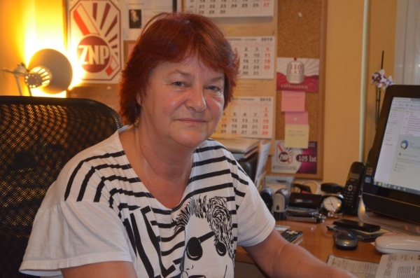 Anna Barucha, prezes oddziału Związku Nauczycielstwa Polskiego w Opolu
