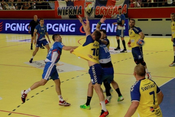 Gwardia Opole - Chrobry Głogów 23:23 mecz w Opolu 05.09.2015