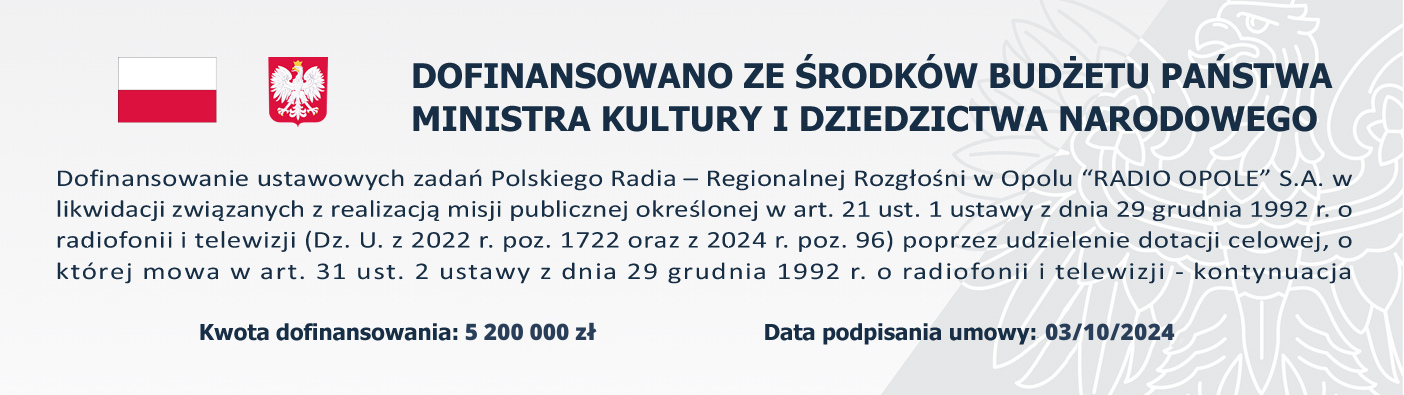 Informacja o dofinansowaniu MKiDN