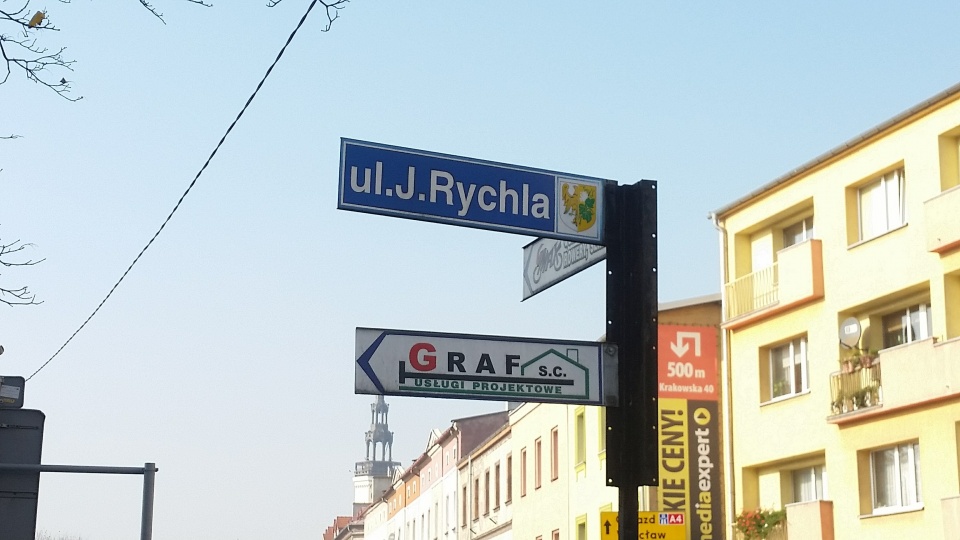 Ulica Jana Rychla w Strzelcach Opolskich [fot. Agnieszka Pospiszyl]