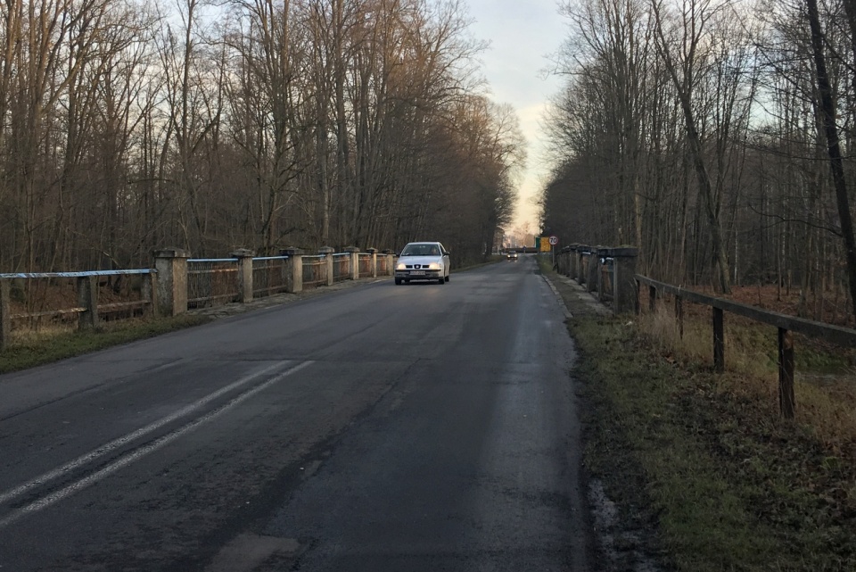Droga wojewódzka 463 między Zawadzkiem a Kolonowskiem. Most na Małą Panwią [fot. Agnieszka Pospiszyl]