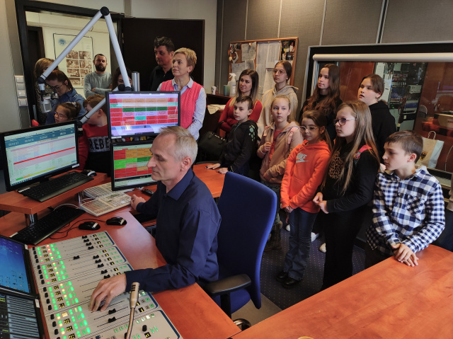 Zwycięzcy konkursu plastycznego KRUS-u odwiedzili Radio Opole. Podobało mi się, jak byliśmy na żywo