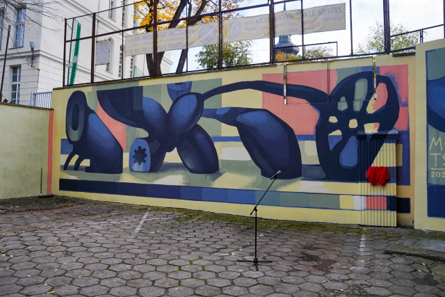 Nowy mural powstał przy internacie Zespołu Szkół Mechanicznych w Opolu