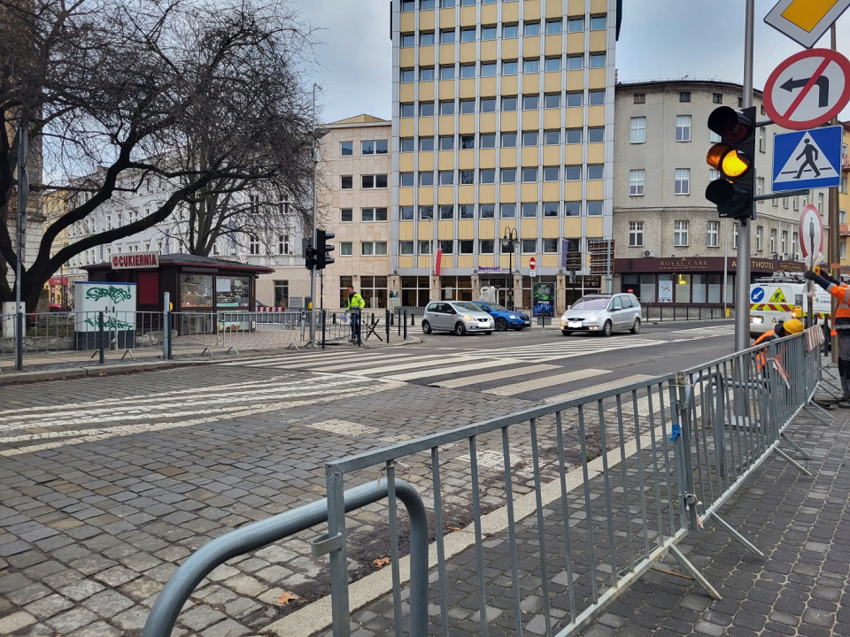 Ulica Korfantego w Opolu, zmiana organizacji ruchu [fot. Katarzyna Doros-Stachoń]
