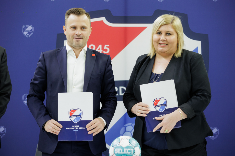 Nowy tytularny sponsor Gwardii Opole – konferencja prasowa [fot. Sławomir Mielnik]