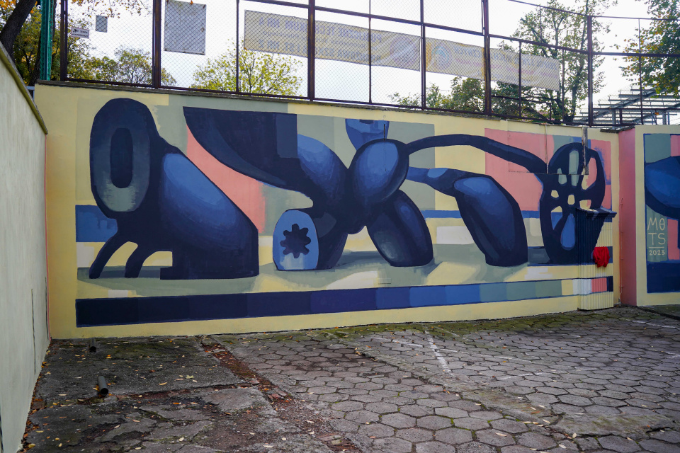 Odsłonięcie muralu projektu „Street art. W opolskie start” [fot. Jarosław Madzia]