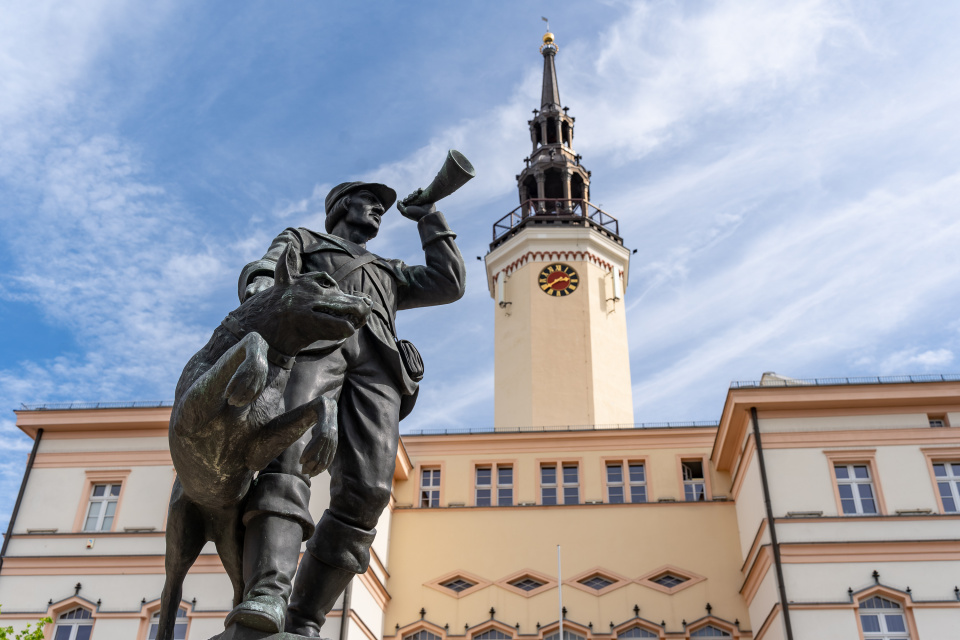 Ratusz w Strzelcach Opolskich [fot. Adam Dubiński]