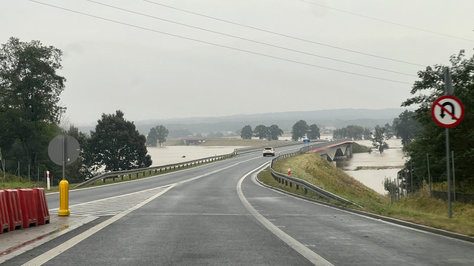 Obwodnica Nysy, podtopienia 16.09.2024. [fot. Daniel Klimczak]