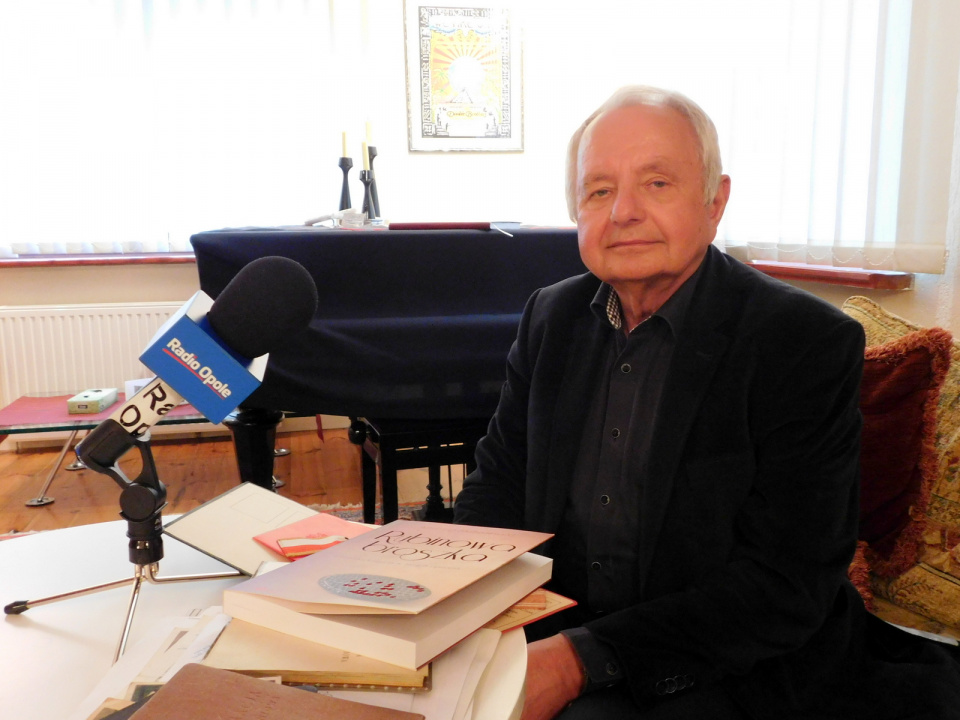 Andrzej Skibniewski w domu podczas nagrywania reportażu [fot. Barbara Tyslik]