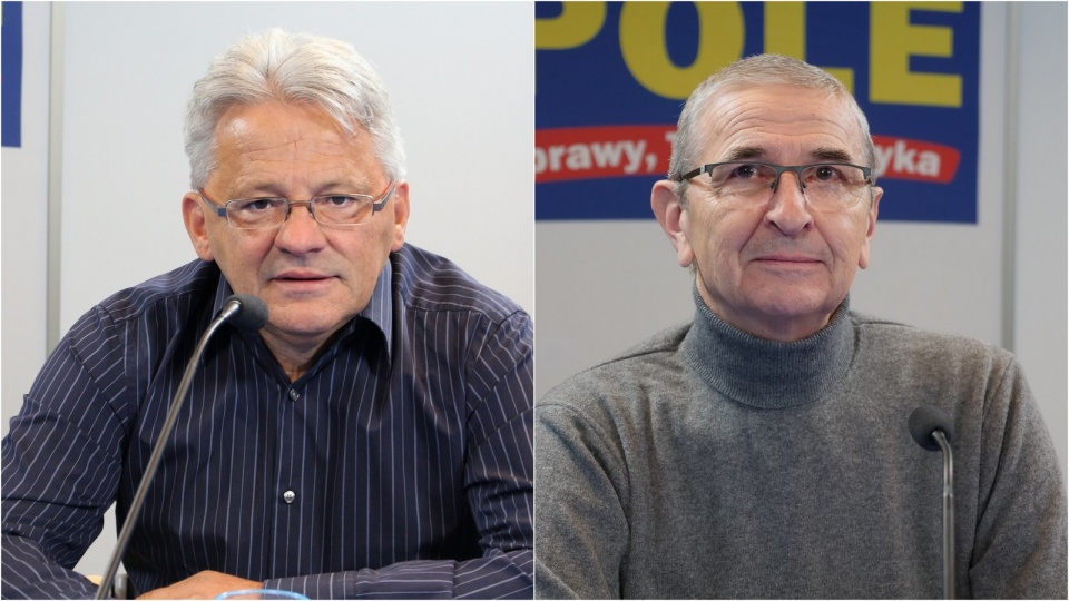 Dr Witold Potwora i Jerzy Szteliga w Loży Radiowej