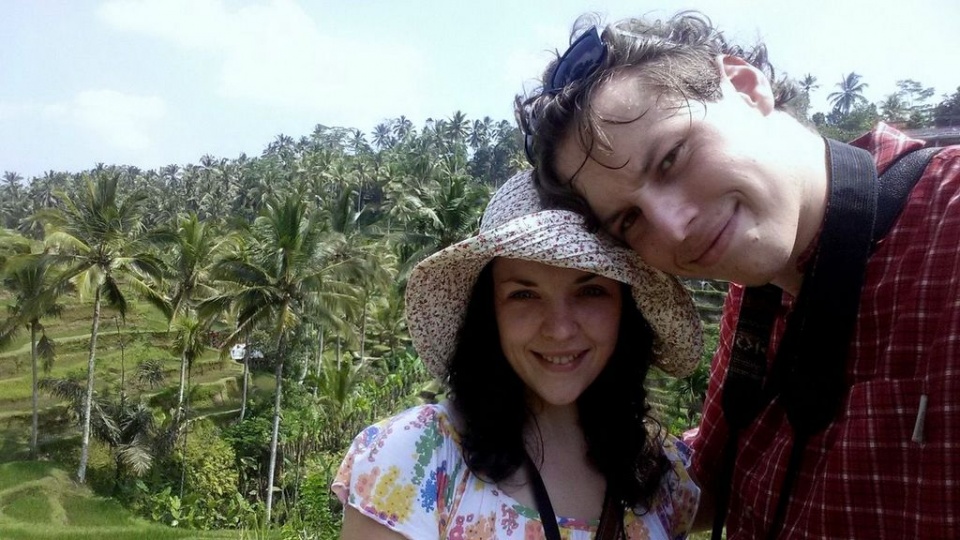 Katarzyna i Nikodem Jacukowie na wyspie Bali [fot.archiwum prywatne Katarzyny Jacuk]
