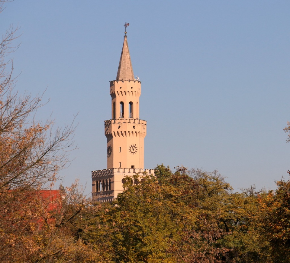 Wieża opolskiego ratusza [fot. Barbara Tyslik]