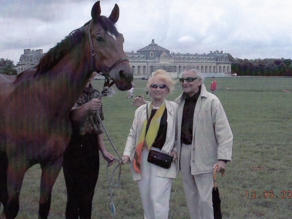 Andrzej Hamada z żoną, Hanną, w Chantilly [fot. archiwum prywatne A. Hamady]