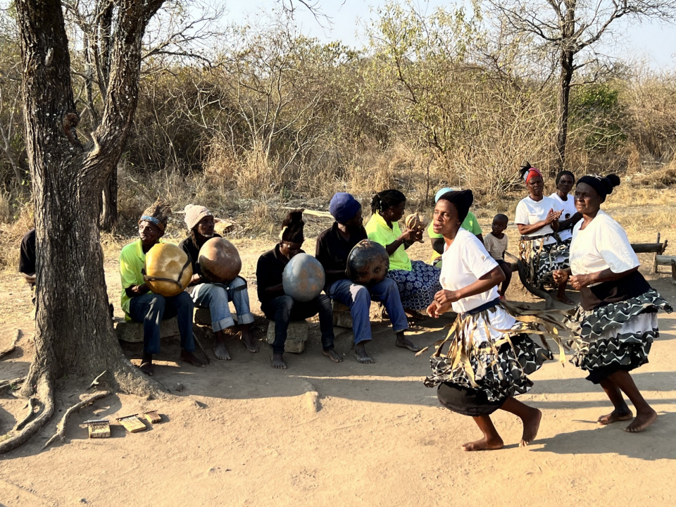 Tradycyjne instrumenty i taniec ludu Shona, których przodkowie zbudowali Wielkie Zimbabwe [fot. Janusz Słodczyk]