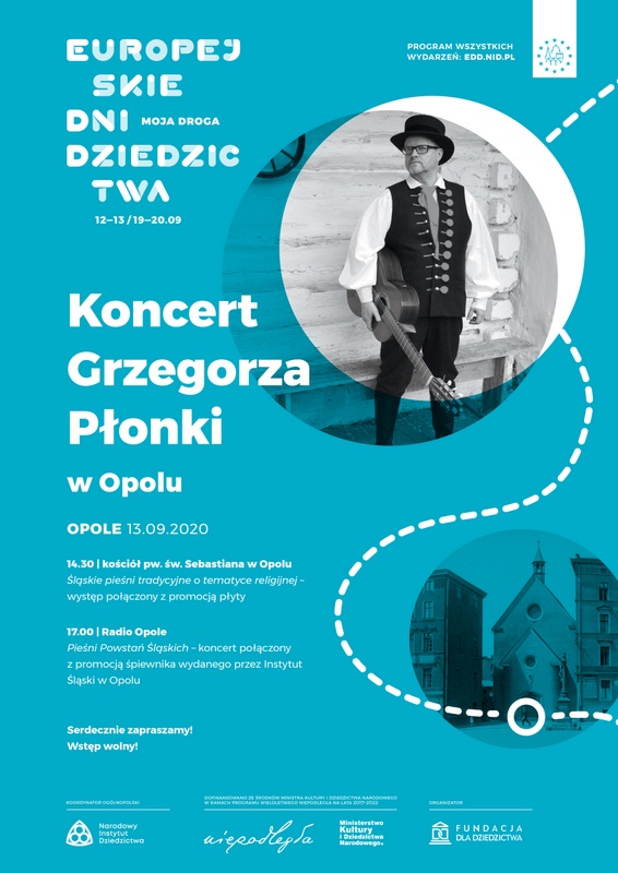 Wyjątkowy koncert pieśni powstańczych w wykonaniu śląskiego barda Grzegorza Płonki z zespołem odbędzie się w niedzielę 13 września w Studiu M im. SBB
