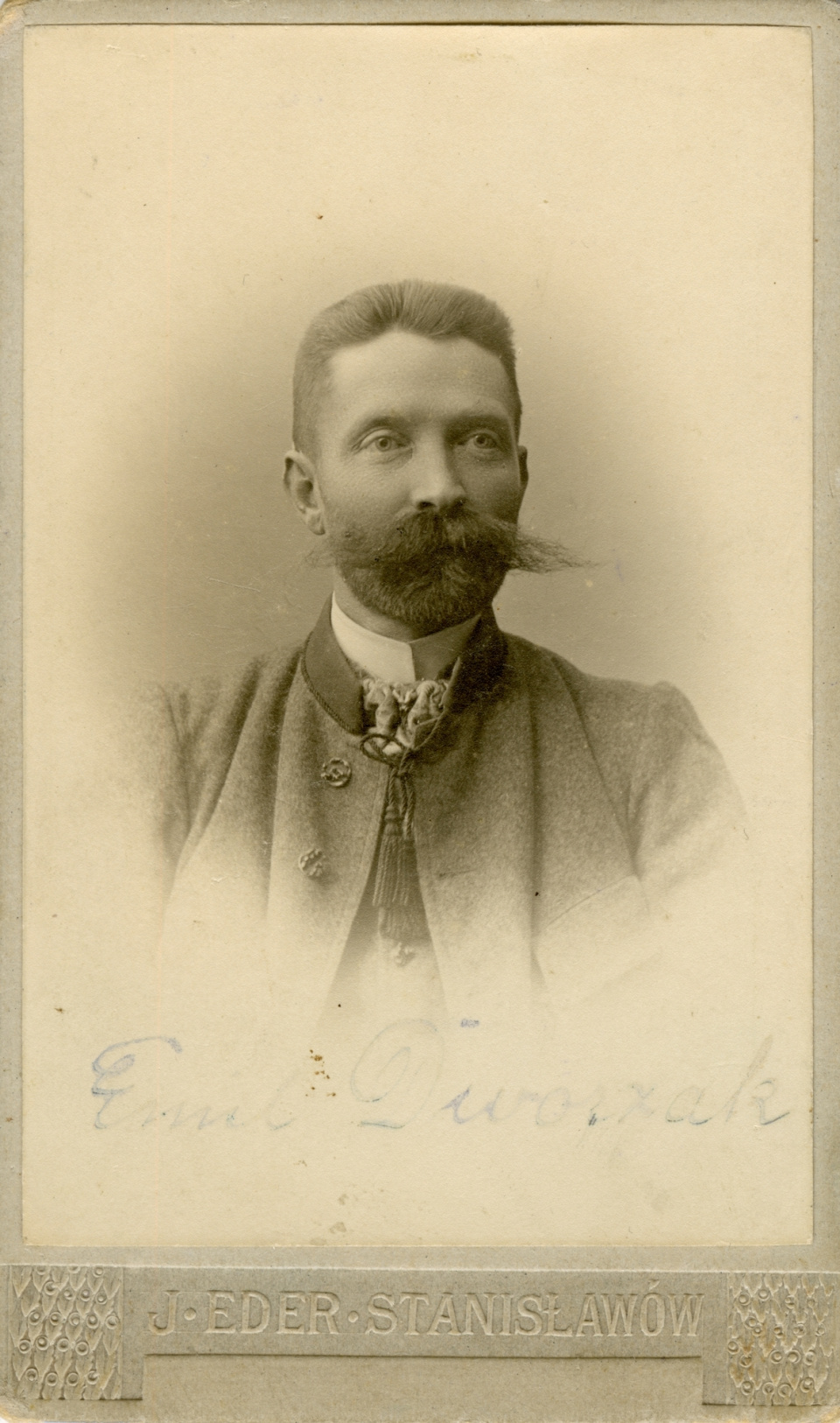 Emil Dworzak, dziadek Jerzego Hubickiego [fot. J.Eder, Stanisławów, około 1900 r. Archiwum J. Hubickiego]