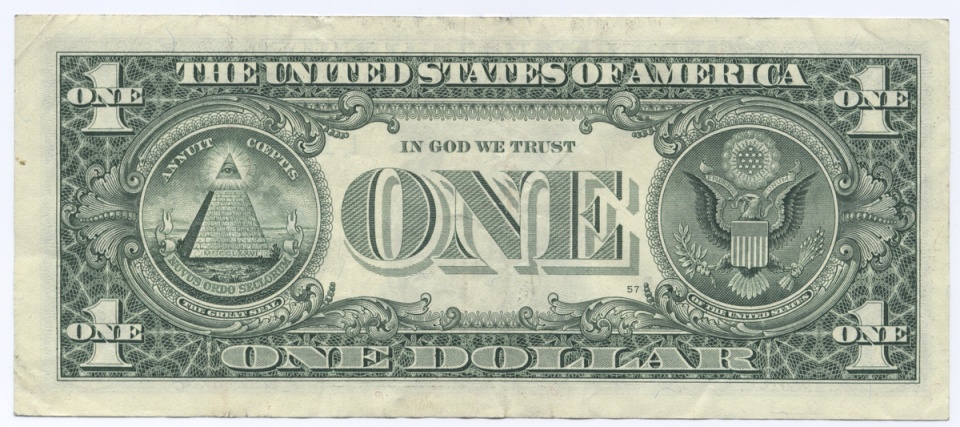 Banknot jednodolarowy / domena publiczna, https://commons.wikimedia.org/w/index.php?curid=196450