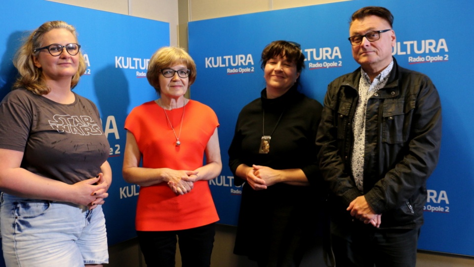 Goście "Debaty o kulturze" (22.05.2019). Od lewej: Natalia Krawczyk, Danuta Łuczak, Halina Fleger, Mariusz Majeran [fot. Paula Hołubowicz]