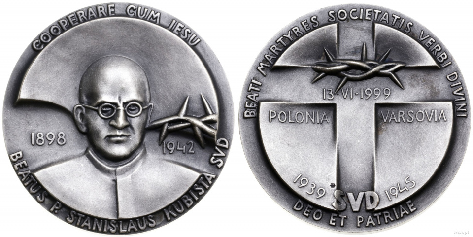 [Fot. Medal ks. Stanisław Kubista, projekt E.Krynicka. Źródło: Mennica Warszawska]
