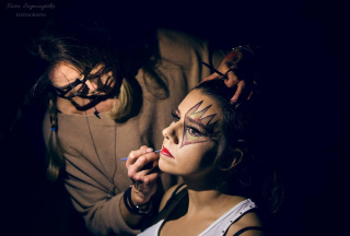 Anna Kaczmarek (Ana BarKing), Mistrzyni Polski i finalistka Mistrzostw Europy w makijażu była gościem audycji "Dobry wieczór" [fot. archiwum prywatne]