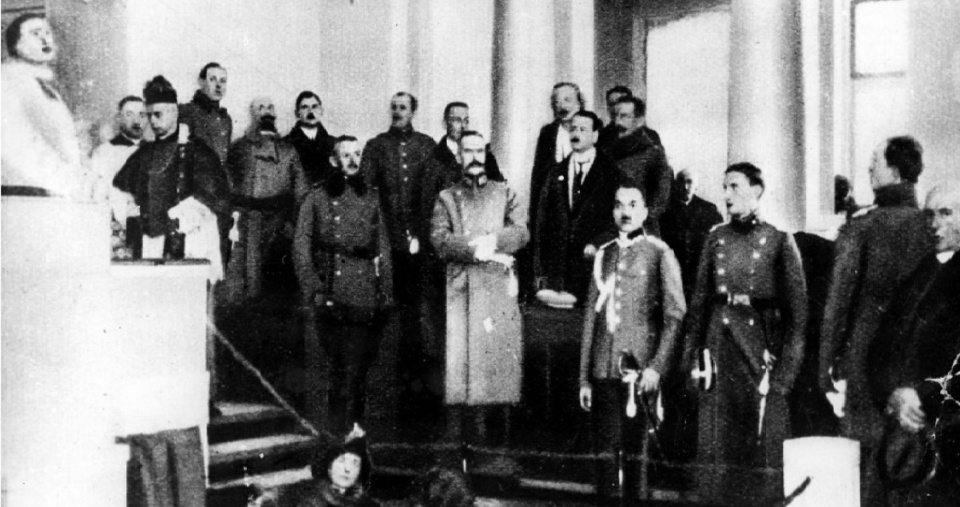 Otwarcie pierwszego posiedzenia Sejmu Ustawodawczego - luty 1919 r.