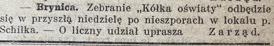Brynica, Gazeta Opolska (24.09.1919)
