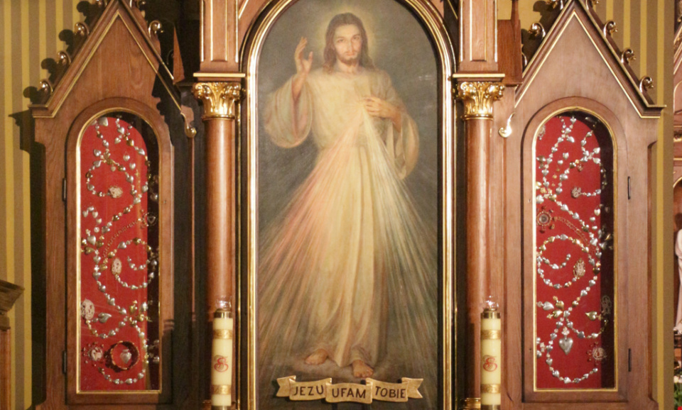Obraz Jezusa Miłosiernego - [fot. źródło: www.faustyna.pl/zmbm/obraz/]