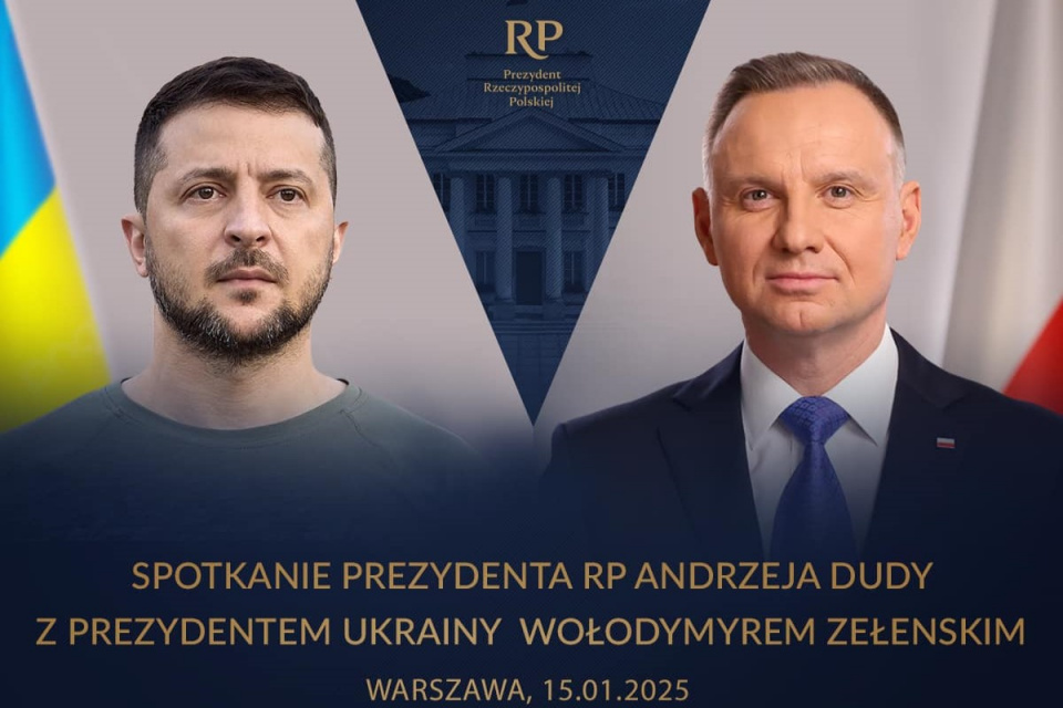 У Варшаві триває візит Президента України Володимира Зеленського (фото з фейсбуку Канцелярії Президента Польщі)