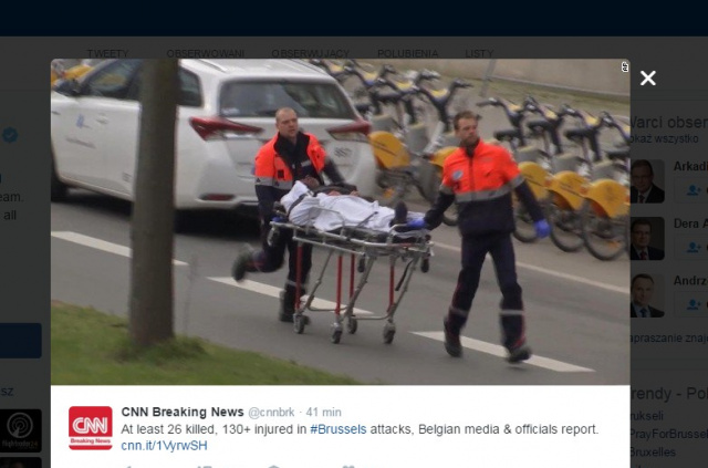 34 ofiary ataków w Brukseli, 3 Polacy ranni. Relacje Opolan z miejsca zdarzenia