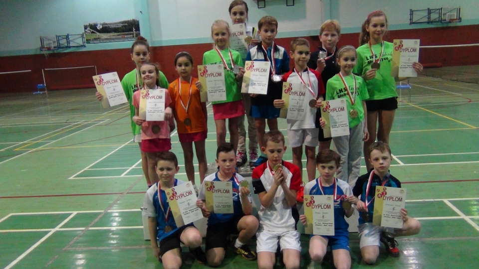 Finał Mistrzostw Województwa w Mini Badmintonie 2016 w Głubczycach [fot. Bożena Bąk]