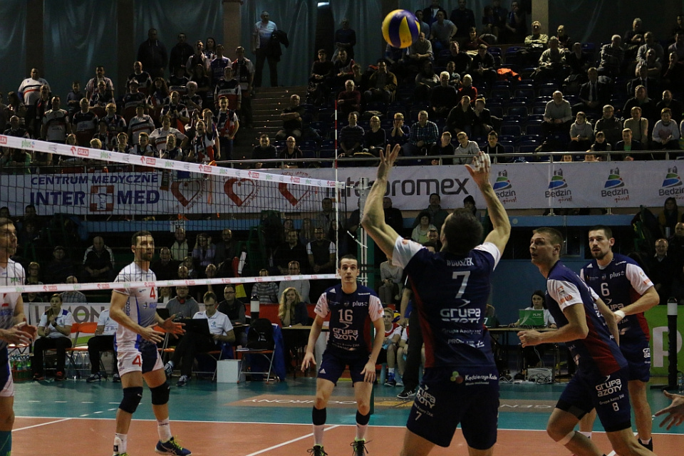 MKS Będzin - ZAKSA mecz w Sosnowcu 10.02.2016 [fot. Donat Przybylski]