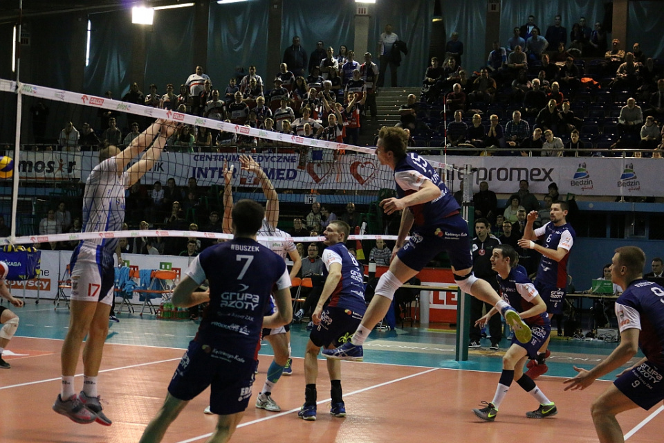 MKS Będzin - ZAKSA mecz w Sosnowcu 10.02.2016 [fot. Donat Przybylski]