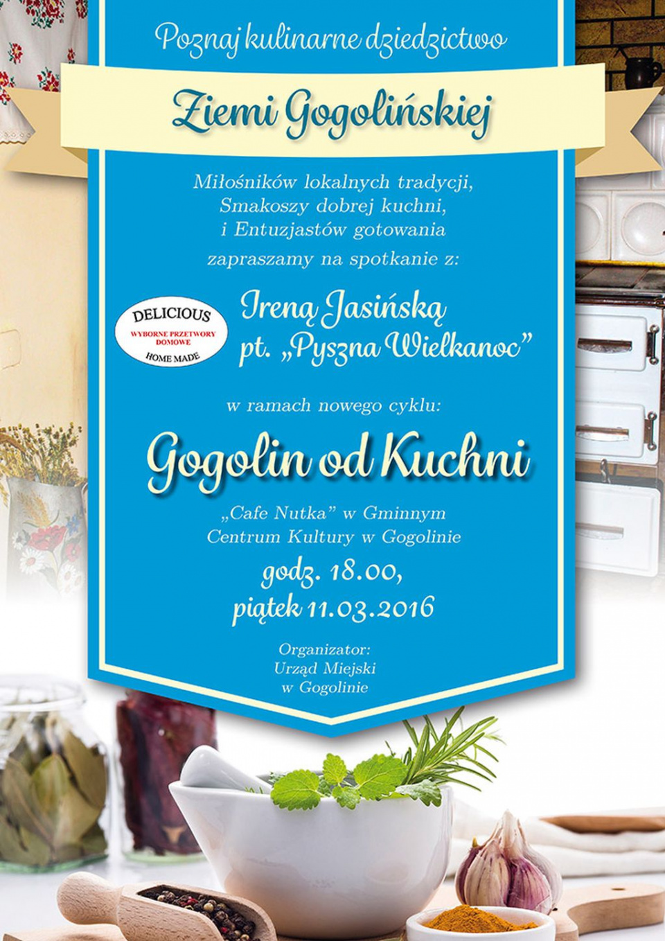Plakat spotkania Gogolin od Kuchni