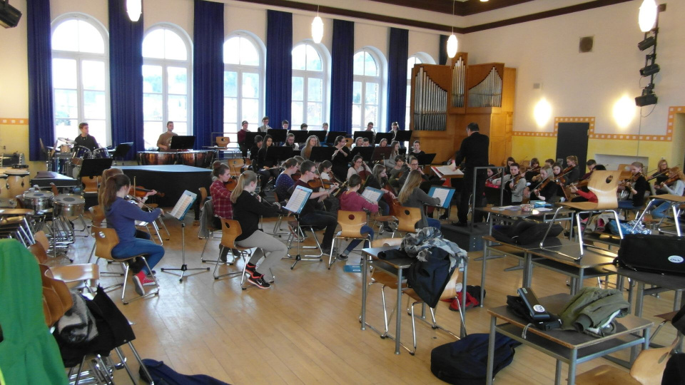Próba młodzieżowej orkiestry w Northeim [zdj. POK]