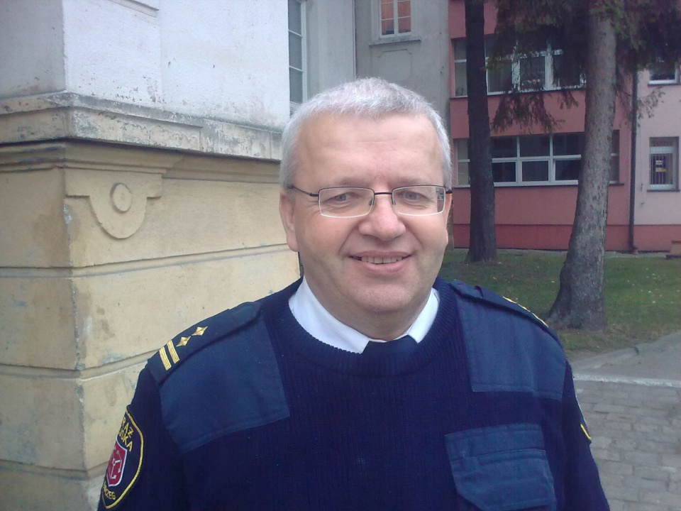 Komendant Straży Miejskiej w Brzegu Krzysztof Szary [fot. Maciej Stępień]
