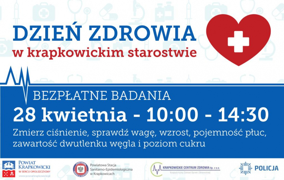 Plakat - Dzień Zdrowia w Krapkowicach