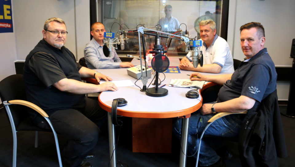 Od lewej: Ireneusz Prochera, Grzegorz Sobota, Grzegorz Adamczyk i Piotr Pancześnik [fot. Wanda Kownacka]