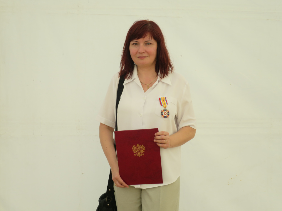 Odznaczona Krzyżem Kresowym Katarzyna Maler [fot. Kamila Besz]