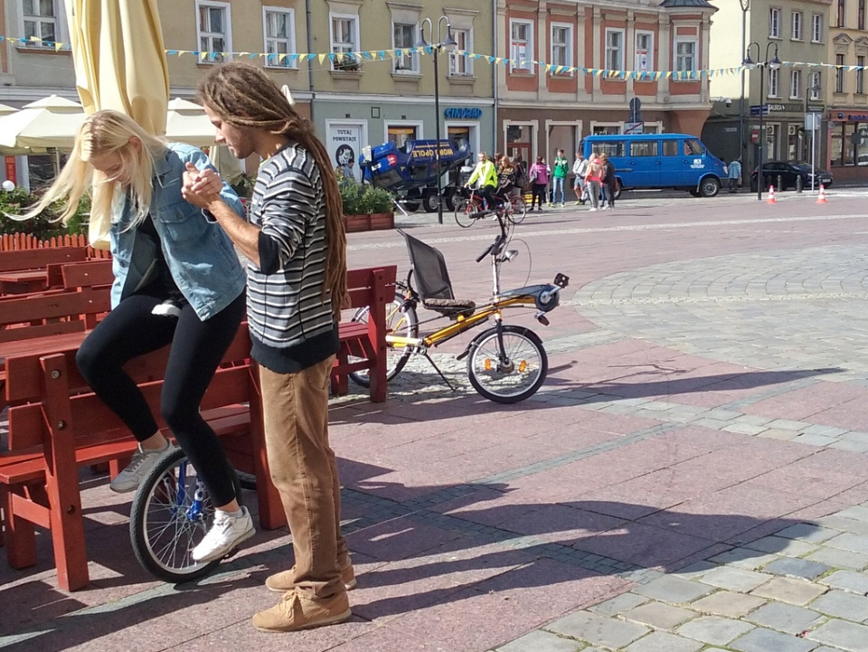Warsztaty jazdy na dziwnych rowerach w Opolu [fot. Monika Pawłowska]